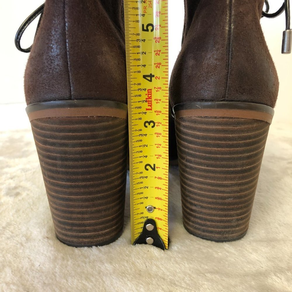 FRANCO SARTO Edaline Brown Ankle Booties Size 7 - Picture 5 of 12